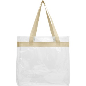 Hampton transparent tote bag, Khaki, Transparent clear (Shoulder bags)