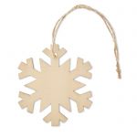 Snowflake Tree hanger, wood (CX1474-40)