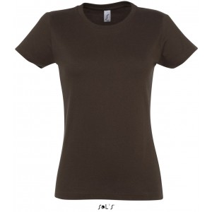 SOL'S <I>IMPERIAL</I> WOMEN - ROUND COLLAR T-SHIRT, Chocolate (T-shirt, 90-100% cotton)