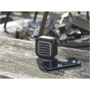 Solo 3W IPX5 RCS recycled plastic solar Bluetooth(r) speaker (Speakers, radios)