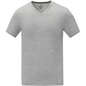 Somoto short sleeve men?s V-neck t-shirt, Heather grey (T-shirt, 90-100% cotton)