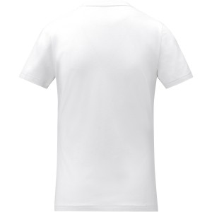 Somoto short sleeve women?s V-neck t-shirt, White (T-shirt, 90-100% cotton)