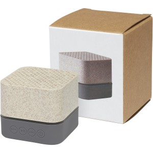Aira wheat straw Bluetooth(r) speaker, Beige (Speakers, radios)