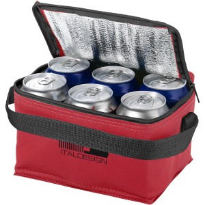 Spectrum 6-can non-woven cooler bag, Red (Cooler bags)