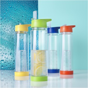 Tutti frutti bottle with infuser, Transparent,Lime (Sport bottles)