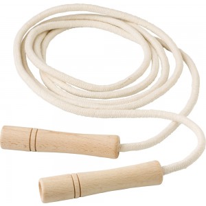 Cotton skipping rope Edmund, brown (Sports equipment)