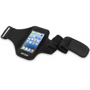 Protex touch screen arm strap, solid black, 14,5 x 7,5 cm (Sports equipment)