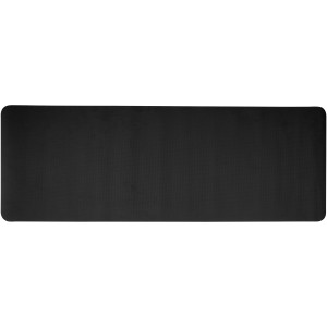 Virabha recycled TPE yoga mat, Solid black (Sports equipment)
