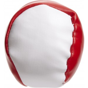 Imitation leather juggling ball Heidi, red (Games)