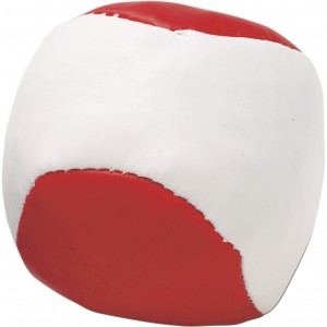 Imitation leather juggling ball Heidi, red (Games)