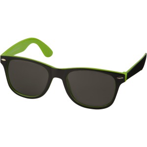 Sun Ray sunglasses with two coloured tones, Lime, solid black (Sunglasses)