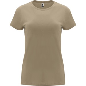 Capri short sleeve women's t-shirt, Sand (T-shirt, 90-100% cotton)