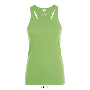 SOL'S JUSTIN WOMEN - RACERBACK TANK TOP, Lime (T-shirt, 90-100% cotton)