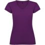 Victoria short sleeve women's v-neck t-shirt, Purple