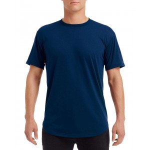 ADULT CURVE TEE, Navy (T-shirt, mixed fiber, synthetic)