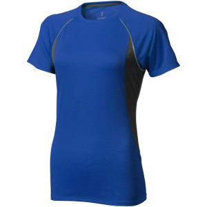 Quebec short sleeve women's cool fit t-shirt, Blue,Anthracite (T-shirt, mixed fiber, synthetic)