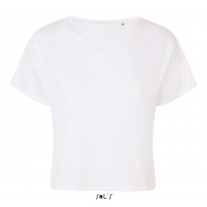 SOL'S MAEVA - WOMEN'S CROP TOP, White (T-shirt, mixed fiber, synthetic)
