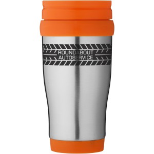 Sanibel 400 ml insulated mug, Silver,Orange (Thermos)