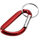 Timor recycled aluminium carabiner keychain, Red (10457221)