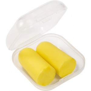 Memory foam earplugs, yellow (Travel items)