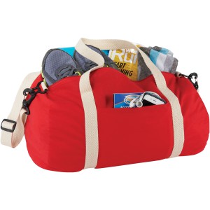 Cochichuate cotton barrel duffel bag, Red (Travel bags)