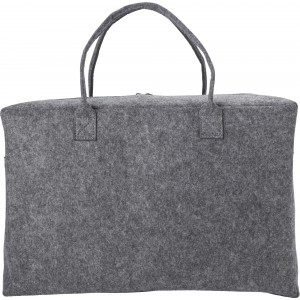 RPET felt duffle bag Savannah, grey (Travel bags)