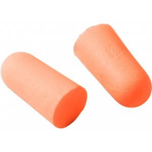 Memory foam earplugs, orange (Travel items)