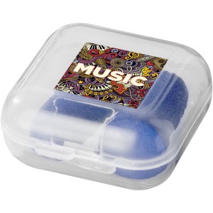 Serenity earplugs with travel case, Royal blue (Travel items)
