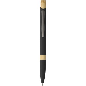 Recycled aluminium ballpen Calandra, black