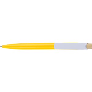 Recycled ABS ballpen Zian, yellow