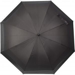 Automatic pongee (190T) umbrella, black (Umbrellas)