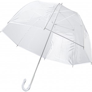 PVC umbrella Mahira, white (Umbrellas)