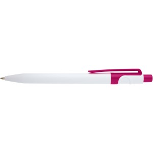 Unica recycled plastic ballpoint pen (black ink), Magenta (Plastic pen)