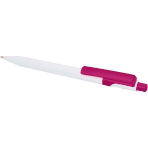 Unica recycled plastic ballpoint pen (black ink), Magenta (Plastic pen)