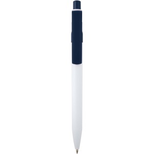 Unica recycled plastic ballpoint pen (black ink), Navy (Plastic pen)