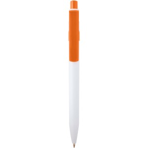 Unica recycled plastic ballpoint pen (black ink), Orange (Plastic pen)