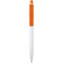 Unica recycled plastic ballpoint pen (black ink), Orange