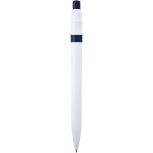 Unica recycled plastic ballpoint pen (blue ink), Navy (Plastic pen)