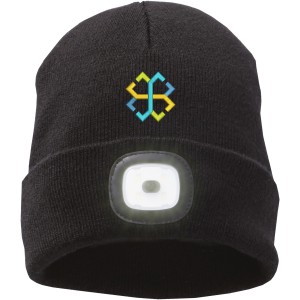 Mighty LED knit beanie, Black, solid black (Hats)
