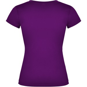 Victoria short sleeve women's v-neck t-shirt, Purple (T-shirt, 90-100% cotton)