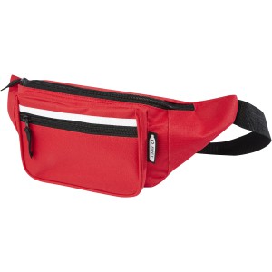 Journey RPET waist bag, Red (Waist bags)