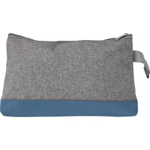 Poly canvas toiletbag, with zipper., cobalt blue (Waist bags)