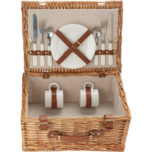 Willow picnic basket Effie, brown (Picnic, camping, grill)