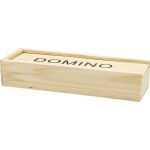 Wooden box with domino game Enid, brown (2546-11CD)