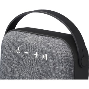 Woven fabric Bluetooth(r) speaker, solid black (Speakers, radios)