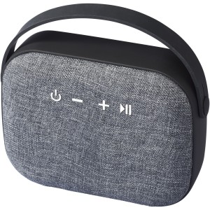 Woven fabric Bluetooth(r) speaker, solid black (Speakers, radios)