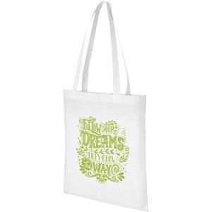 Zeus non-woven convention tote bag, White (Shopping bags)