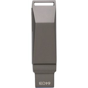 Zinc alloy USB stick Dorian, gun metal (Pendrives)