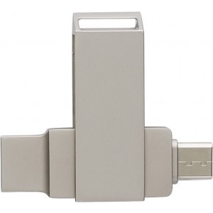 Zinc alloy USB stick Dorian, silver (Pendrives)