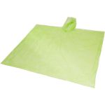 Ziva disposable rain poncho with storage pouch, Lime (10042904)